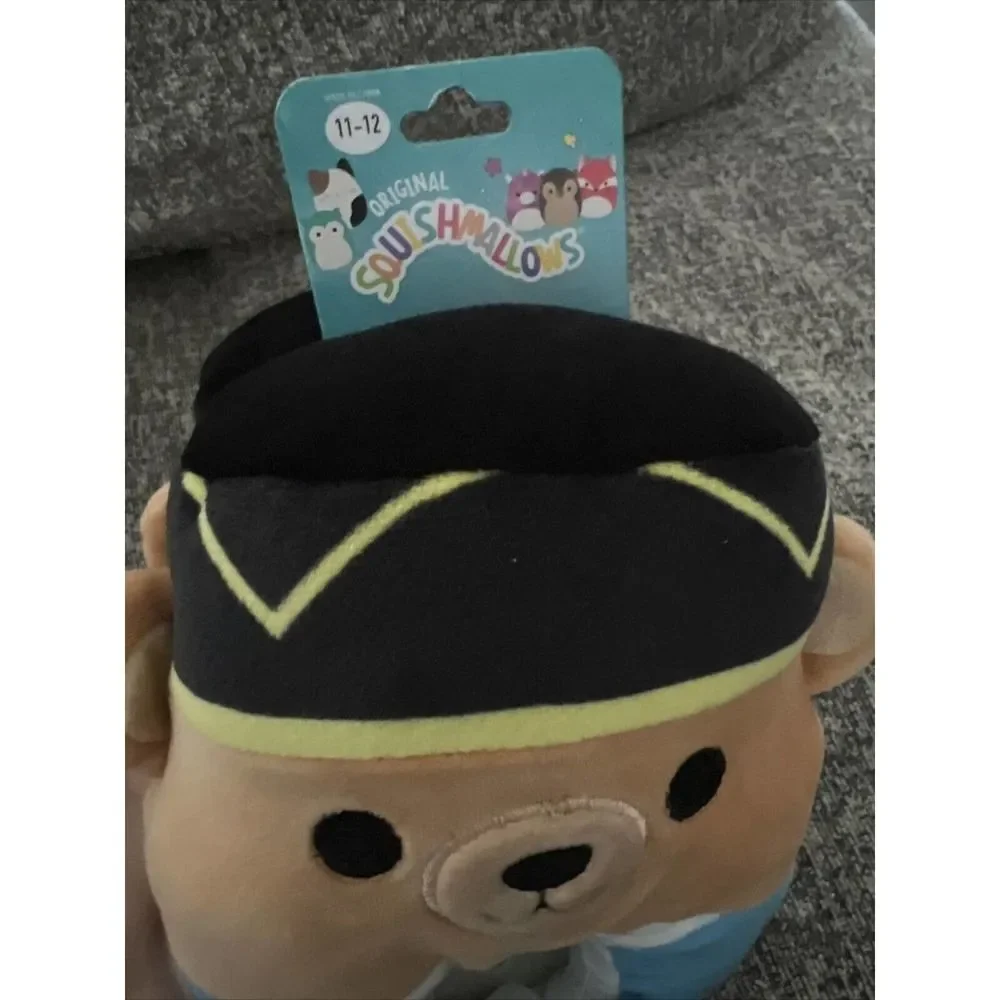 Squishmallows Baron Bear Nutcracker Christmas Kids Slippers Size 11/12 NWT CUTE!